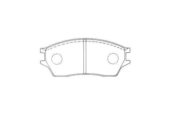 KAVO PARTS Piduriklotsi komplekt,ketaspidur BP-2010